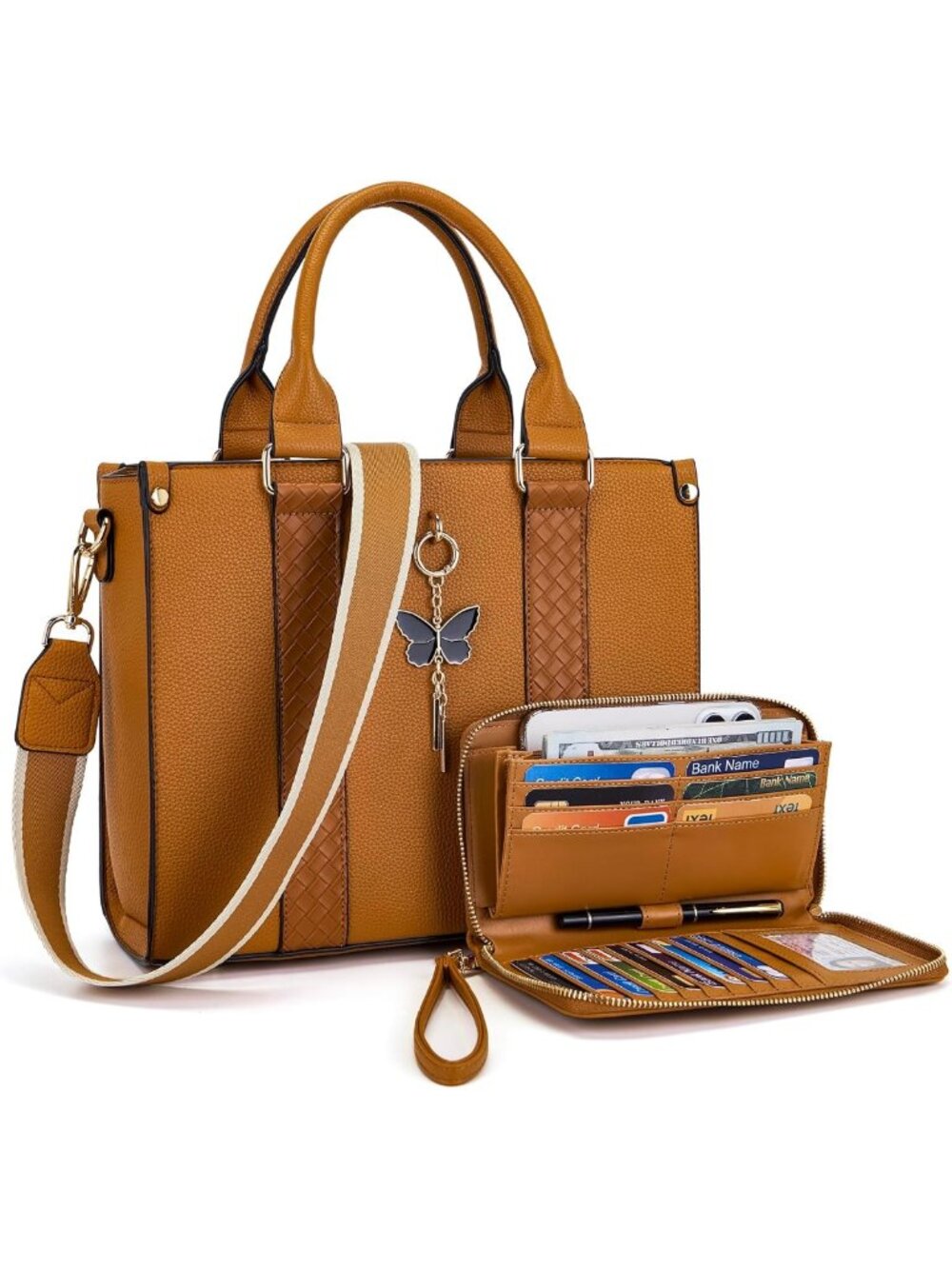 Stylish Women's Tote Bag Set with Satchel Purse & Wallet - Chic Handbags